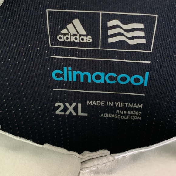 Mens Adidas Climacool Golf Polo, 2XL, Blue - Picture 2 of 7